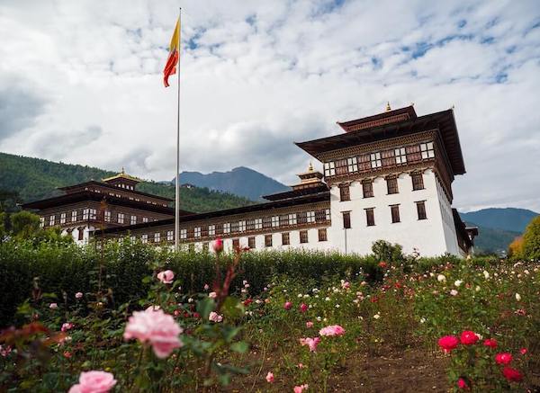 Tashichho Dzong in Thimphu also known as the Fortress of glorious religion is located in the western banks of the Thimphu River
